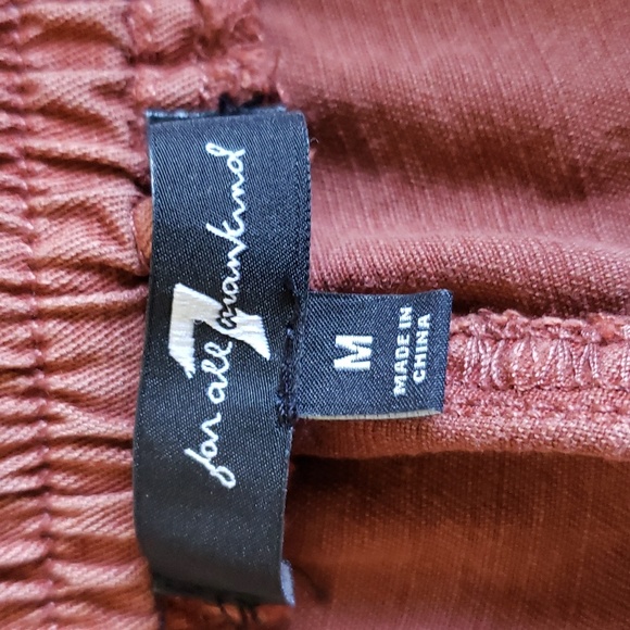 CT712a 7 For all Mankind Ladies Rust Cargo Pant M - Picture 3 of 6